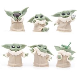6-Pack Yoda Gifts, 2.2-Inch Yoda Doll, Yoda Toys, Yoda Action Figure, Yoda Toy, Suitable for Movie Fans of All Ages