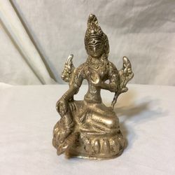 Green Tara- vintage brass