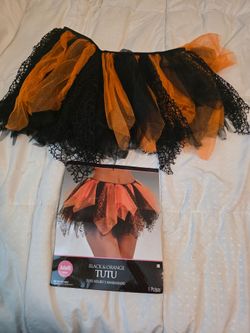 Tutu Black Orange Spiderweb