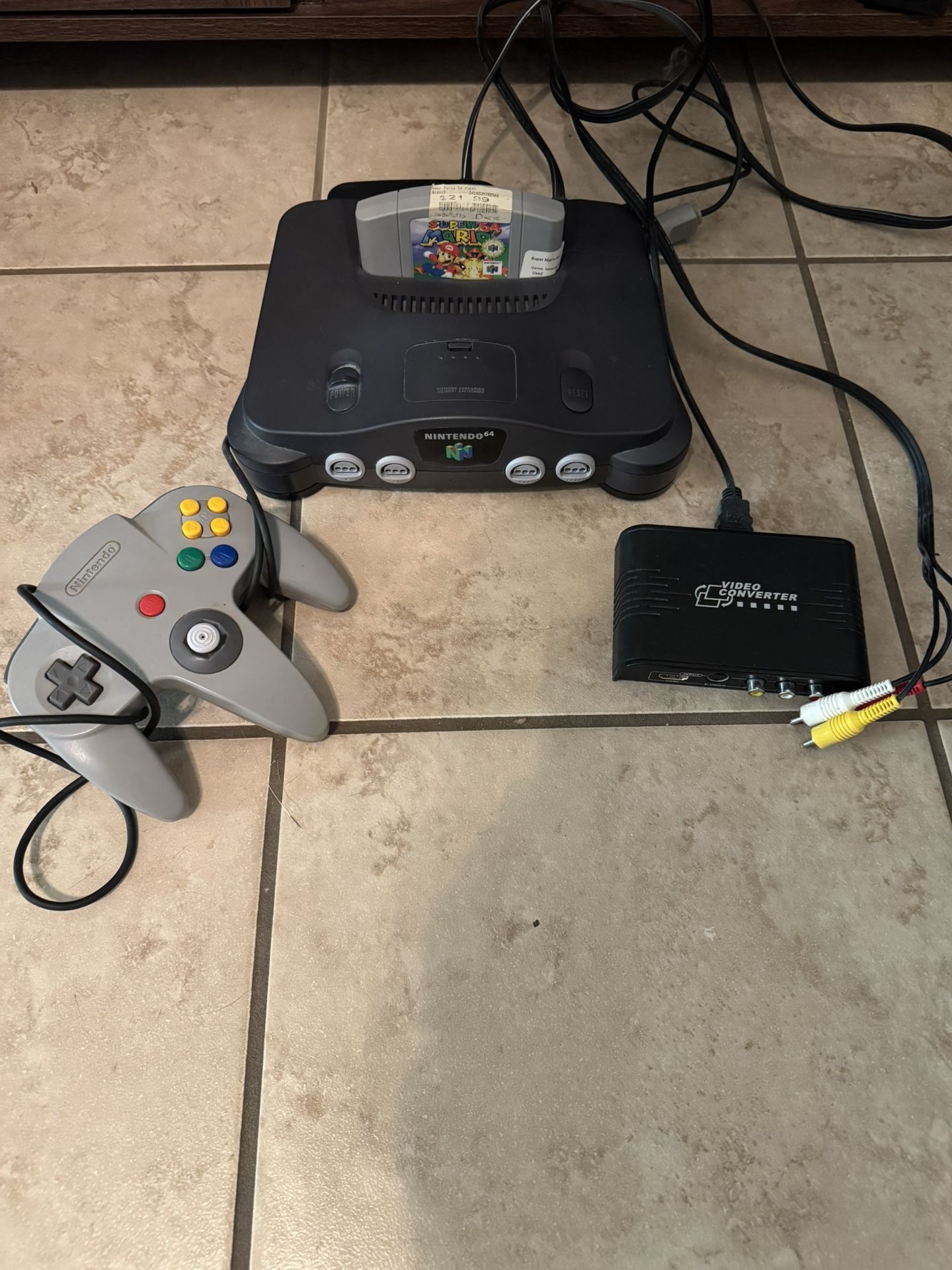 Original N64, 1 Controller, 1 Game, HDMI Capable