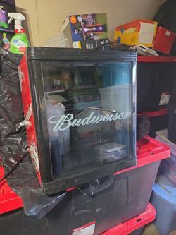 Budwiser compact glass door refrigerator