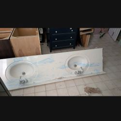 Bathroom Countertop 93 In Long Free Perfect Condition