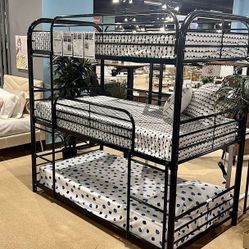 Triple Twin Metal Bunkbed 