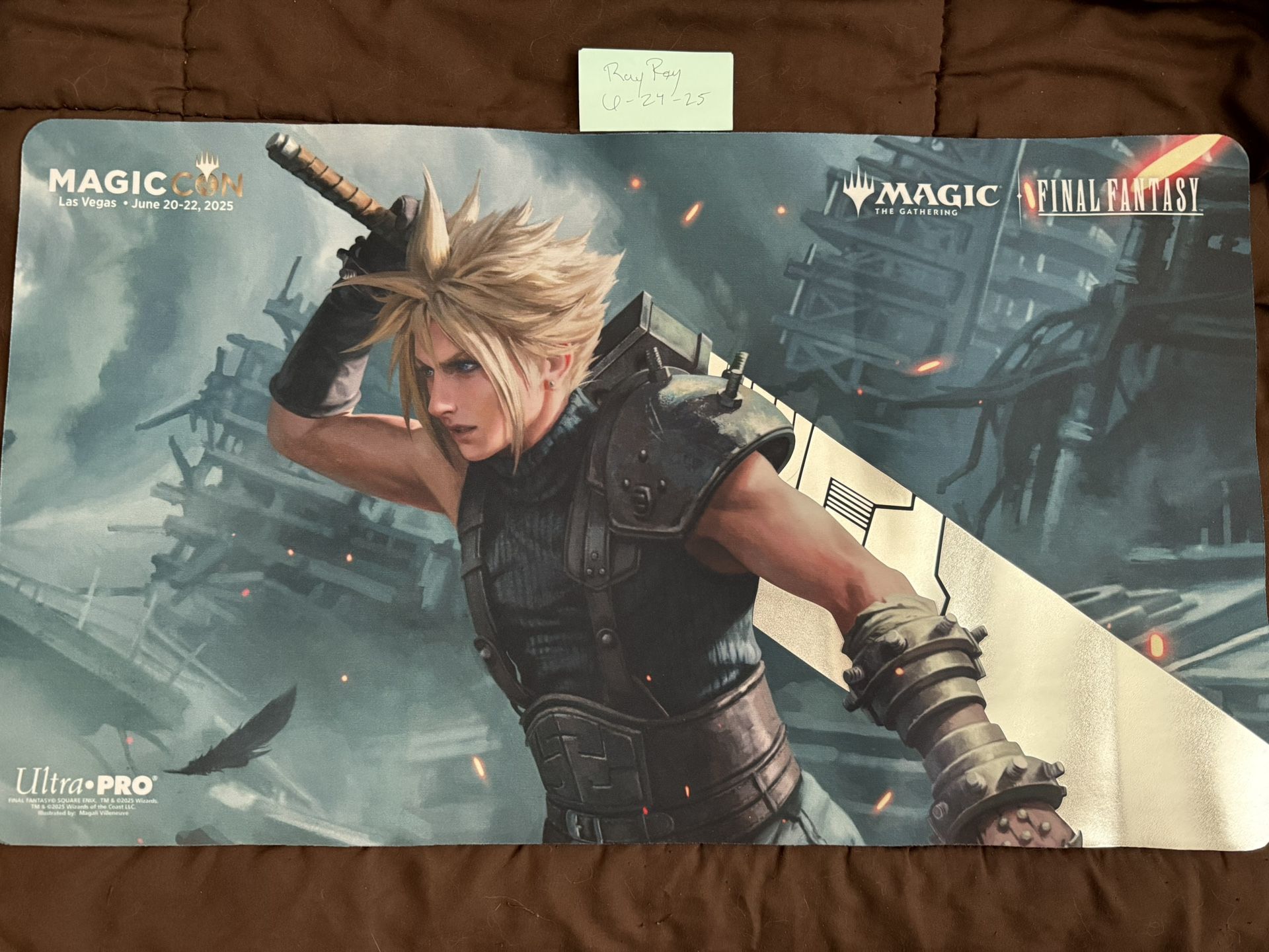 mtg final fantasy cloud playmat Final Fantasy Cloud, Ex-Solder Playmat main image 0