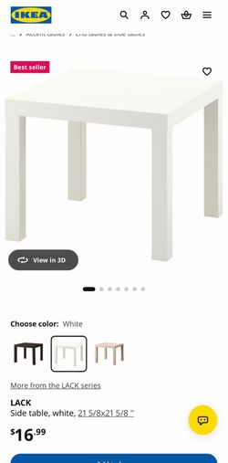 IKEA LACK Side table, white