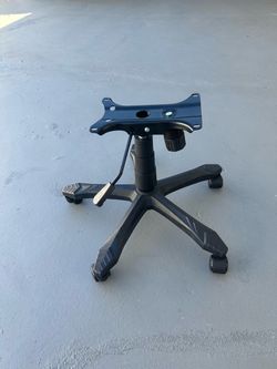 TTRacing Duo V3 Gaming Chair Base Replacement Set with Plate Cylinder Wheels Black