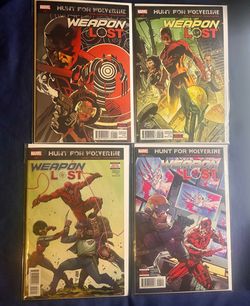 Hunt for Wolverine: Weapon Lost #1-4 (2018) Complete Series