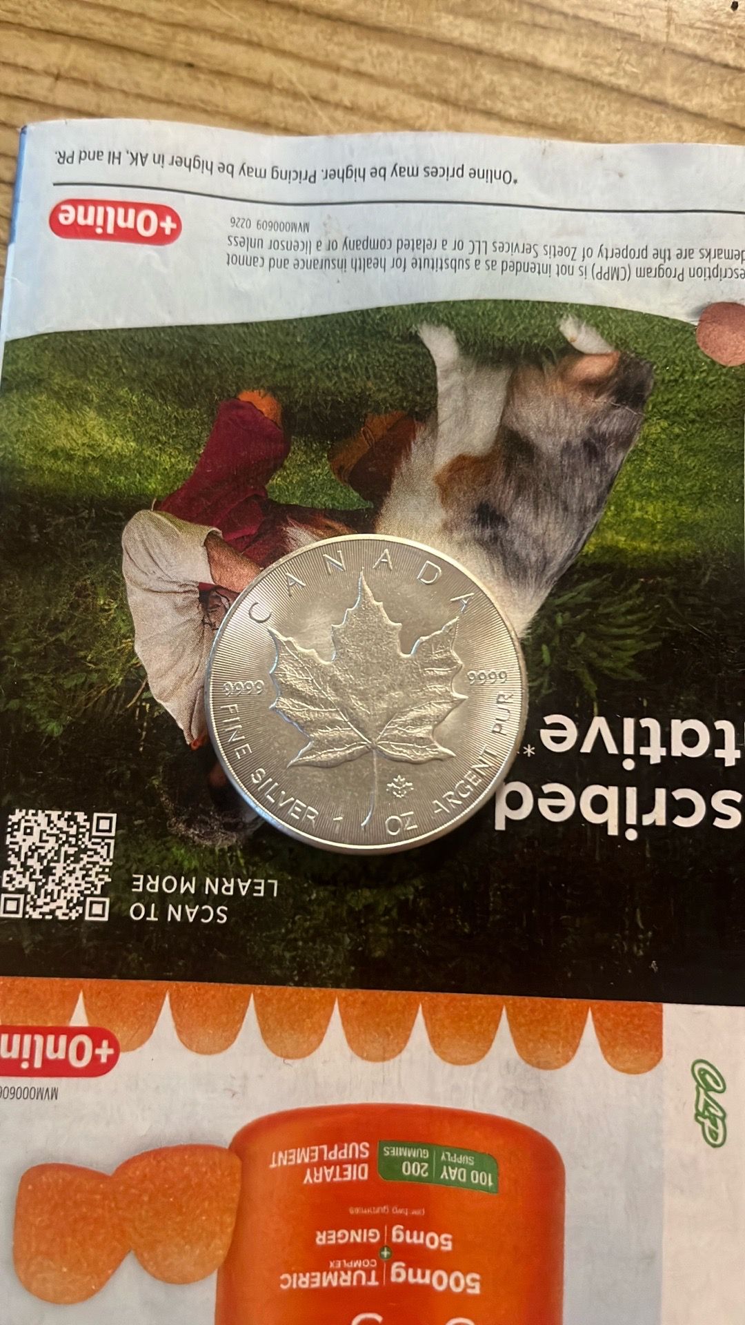 1 oz silver coin charles 3 5 dollars fine silver pur 9999 canada