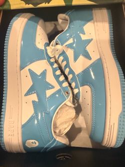 Bapesta Blue White Size 8.5