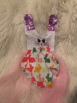 Girl easter romper
