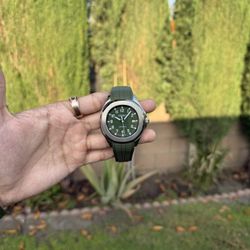 Green Nautilus Seiko Mod 