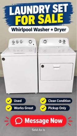 Used Whirlpool Laundry Set