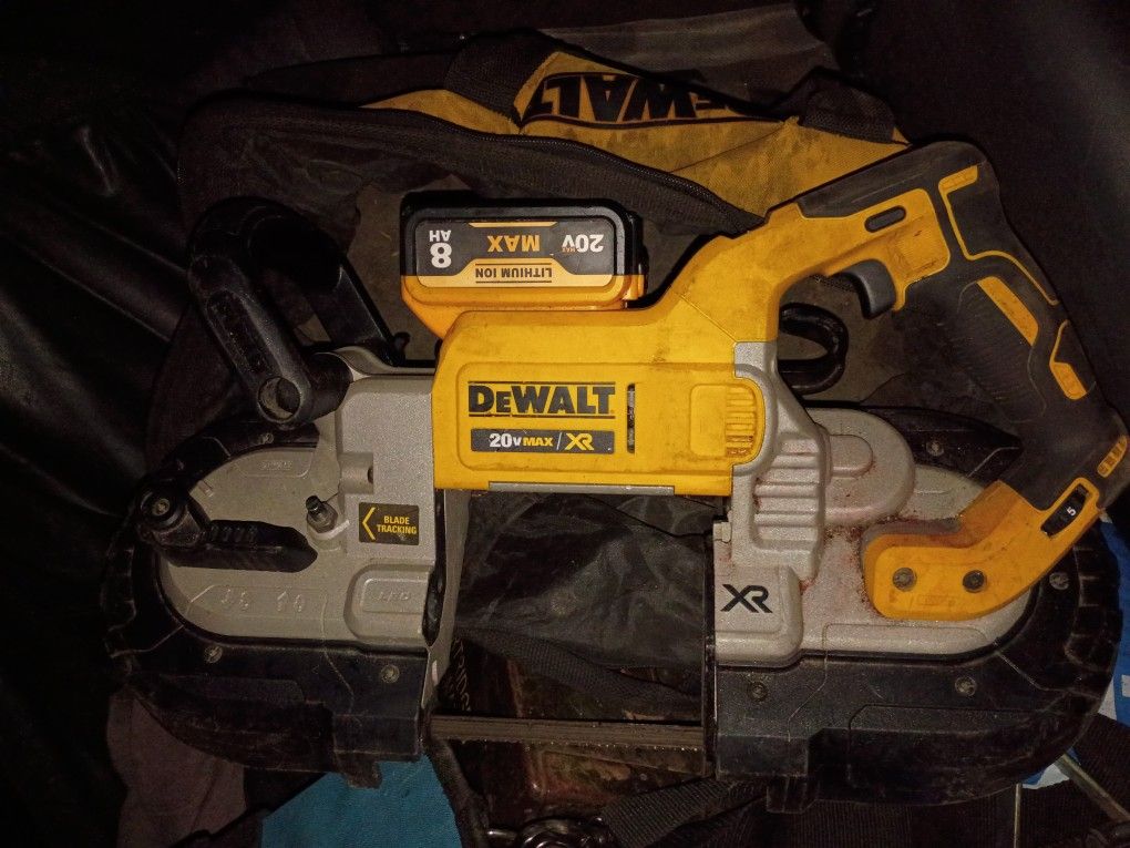 DeWalt 20 Volt Deep Cut Band Saw With Battery And Charger