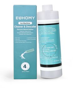 EUHOMY Ice Machine Cleaner Descaler, 16 Fl OZ Ice Maker Cleaner (4 Uses Per Bottle), Ideal Universal Descaling Solution for All Brands Ice Maker, Sing