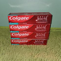 4 Colgate Optic White 6oz Fresh Mint Gel