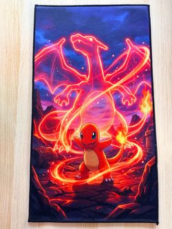 Pokemon Charmander & Charizard Rug!