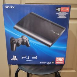 Playstation 3 console 250GB hard drive with 2 controllers.