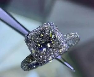 Gorgeous Women 925 Silver Wedding Rings White Sapphire Jewelry Size 9