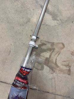 Silver flag pole