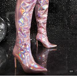 Pink Boot Heels