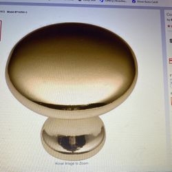 44 Polished Brass Cabinet Knobs