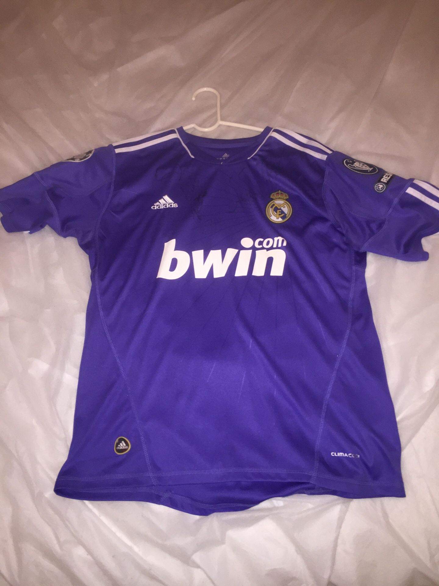 CRISTIANO RONALDO SIGNED REAL MADRID #7 JERSEY BWIN ADIDAS CHAMPIONS LEAGUE UEFA RESPECT. SIGNED BY NEYMAR, THIAGO SILVA, HULK, MARCELO, and more!