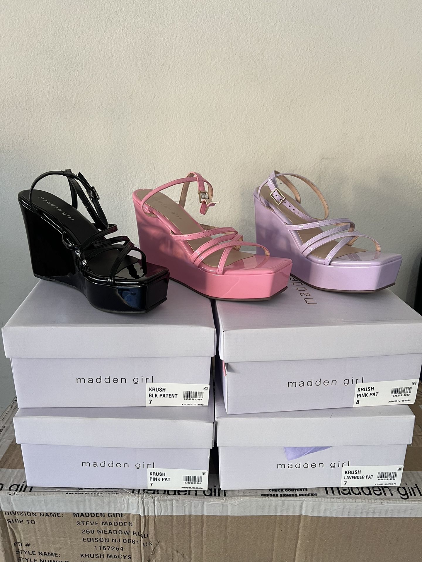 36 Pairs New Steve Madden Sandal Wedges 