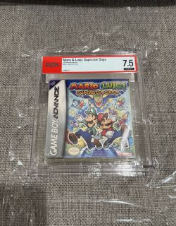 Mario & Luigi: Superstar Saga PSA 7.5 Sealed A Game Boy Advance - Factory Sealed