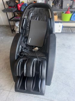 Black Full-Body Massage Chair