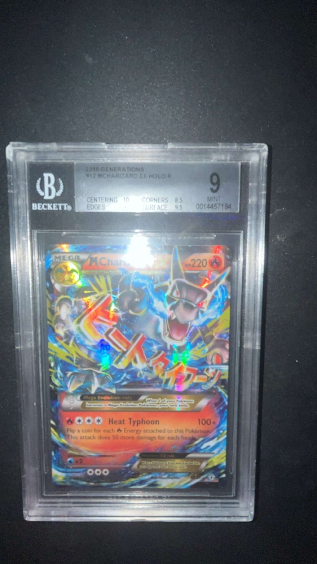 Beckett 9 M Charizard With Sub-Grades