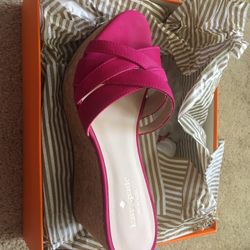 New In Box Kate Spade Women’s Talcott Wedge Sandals Size 7