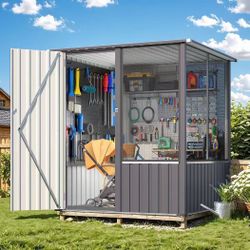 ❤️🔥 U-MAX 5'x5' Metal Outdoor Storage Shed