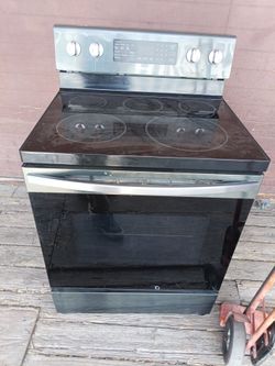 Samsung Dark Stainless Steel Stove