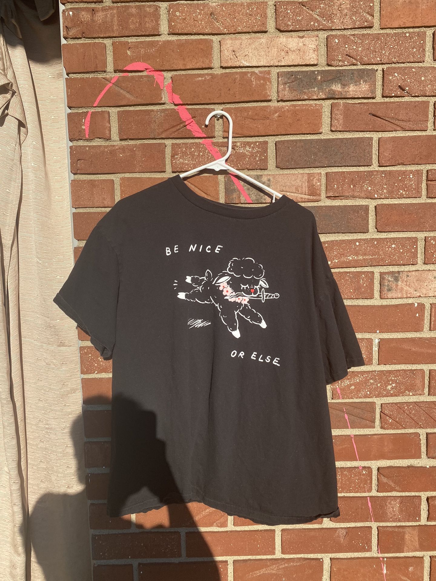 Be Nice Or Else T-shirt size Large
