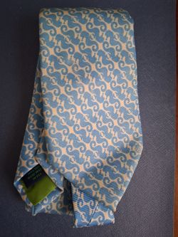 Lily pulitzer blue  men's tie. Silk