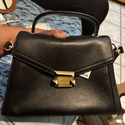 Michael Kors Black Leather Bag