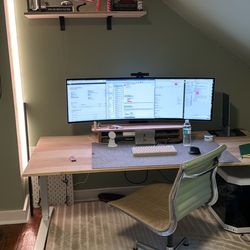 Uplift Standing Desk With Custom Maple Top