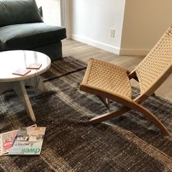 Vintage Hans Wegner Style Rope Chair