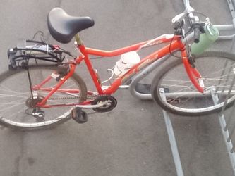 Red City Bike with Rear Rack