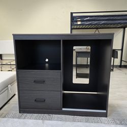 BRAND NEW 
Modern Buffet Sideboard Kitchen Break Room Lunch Coffee Kitchenette, Dark Gray.