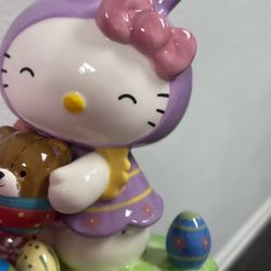 hello kitty easter bunny ceramic