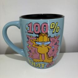 Garfield Coffee Mug “100% That Cat ” 20oz Mug Ceramic