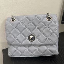 Kate Spade natalia small shoulder Bag in Brushed Steel blue