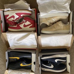 4 Pairs of Air Force 1 Prices From $40-60 each Size 12.5