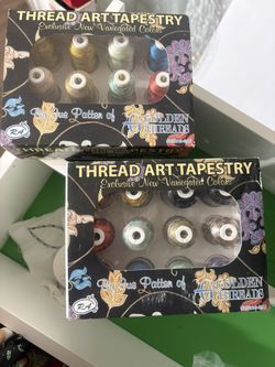 Golden Threads Variegated Embroidery Thread Set – New 12 Spools