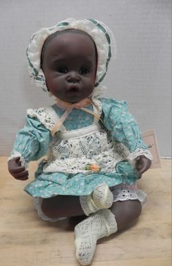 NEW IN BOX - PORCELAIN DOLL WITH COA & TAGS