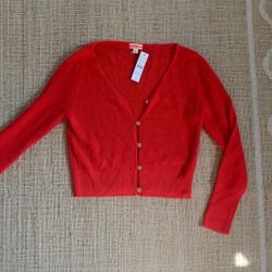 JCrew Soft Cashmere Button Down Sweater 