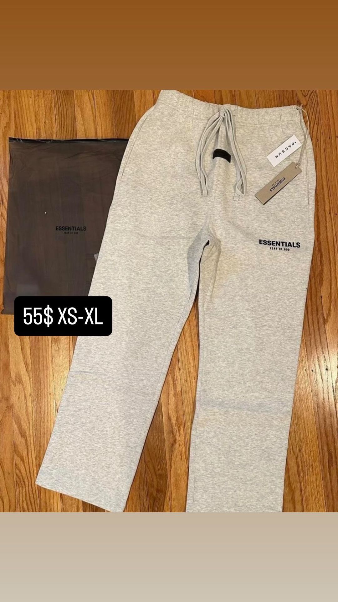 Light Grey Essentials Sweatpants