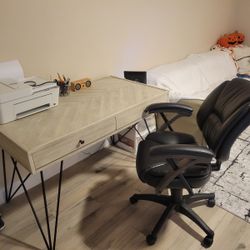Desk, Chair And Printer Bundle Deal 
