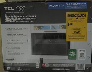 10,000 BTU TCL Inverter AC Unit - Unopened - New